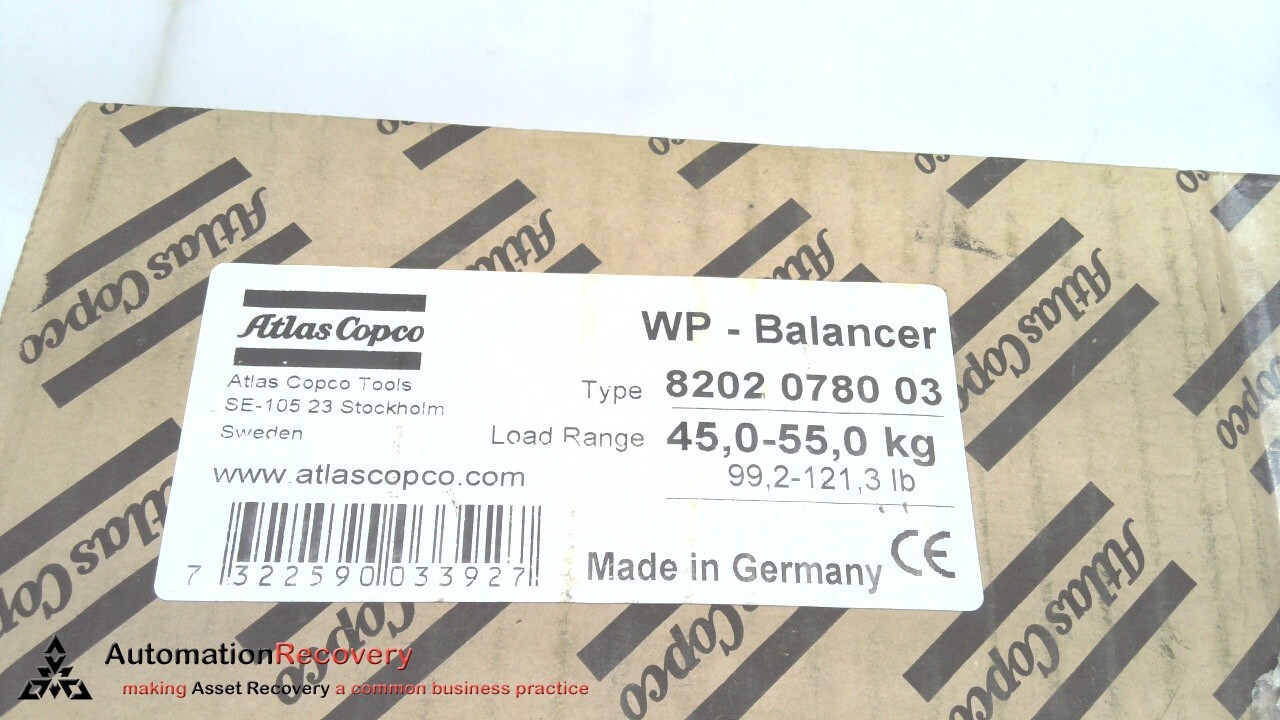 ATLAS COPCO 8202 0780 03 BALANCER , NEW #314659