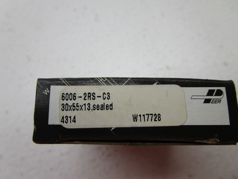 PEER 6006-2RS-C3 BALL BEARING NSMP