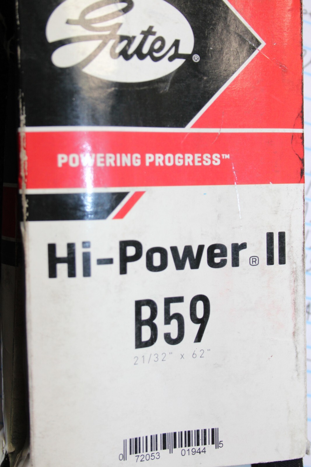 NOS Gates B59 A46 A48 A44 A54 4L480 4L460 HI-POWER II V-Belt LOT