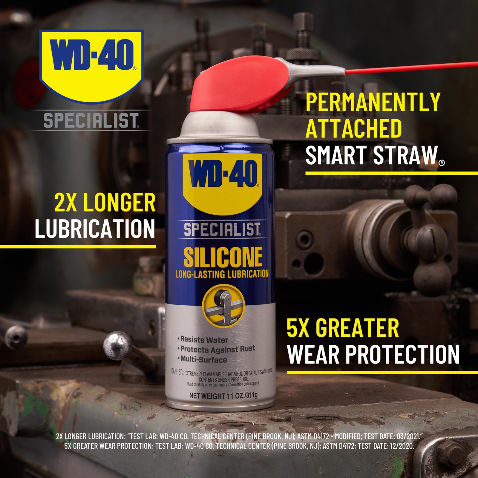 Specialist Silicone Lubricant with Smart Straw, 2-Way Spray, 11 OZ, 6-Pack