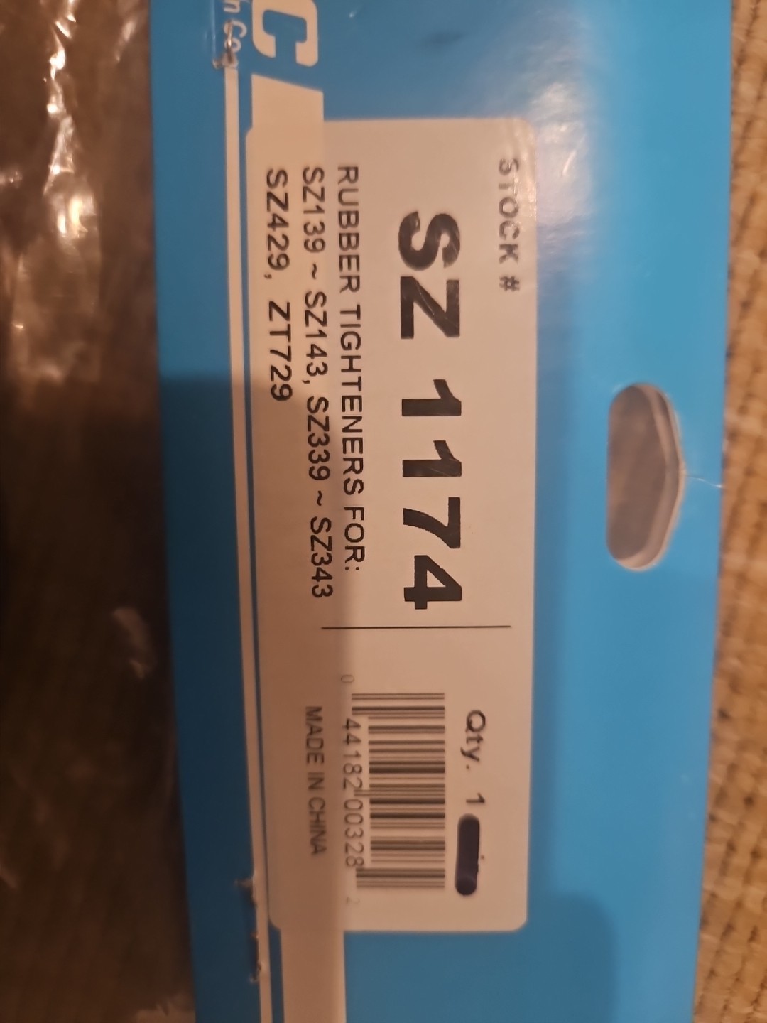 SZ 1174 Tire Traction Chain Rubber Tightener For SZ139, SZ143 – SCC – SIngle