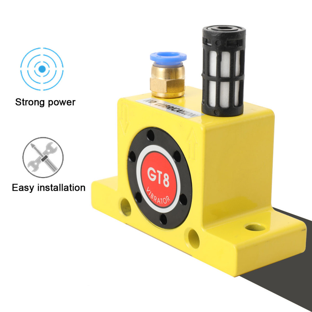 (10-Pieces) GT8 Pneumatic Turbine Vibrators for hopper Golden with Free Muffler