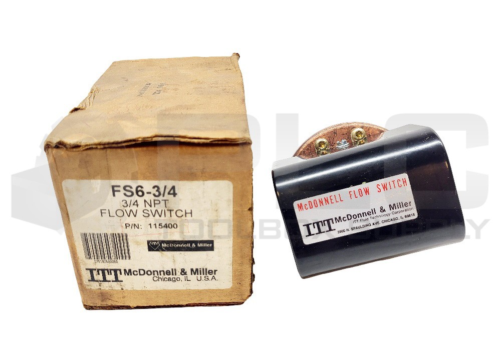 NEW ITT MCDONNELL & MILLER 115400 FLOW SWITCH FS6-3/4, 3/4NPT
