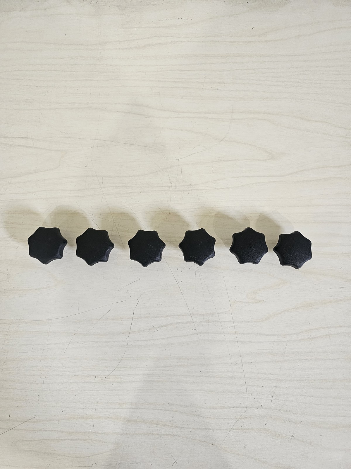 Lot of Six (6) Star Knobs