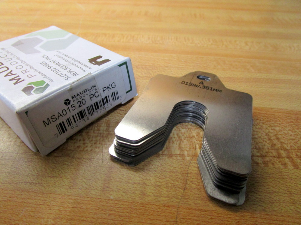 Maudlin Products MSA015 Slotted Shim (Pack of 20)