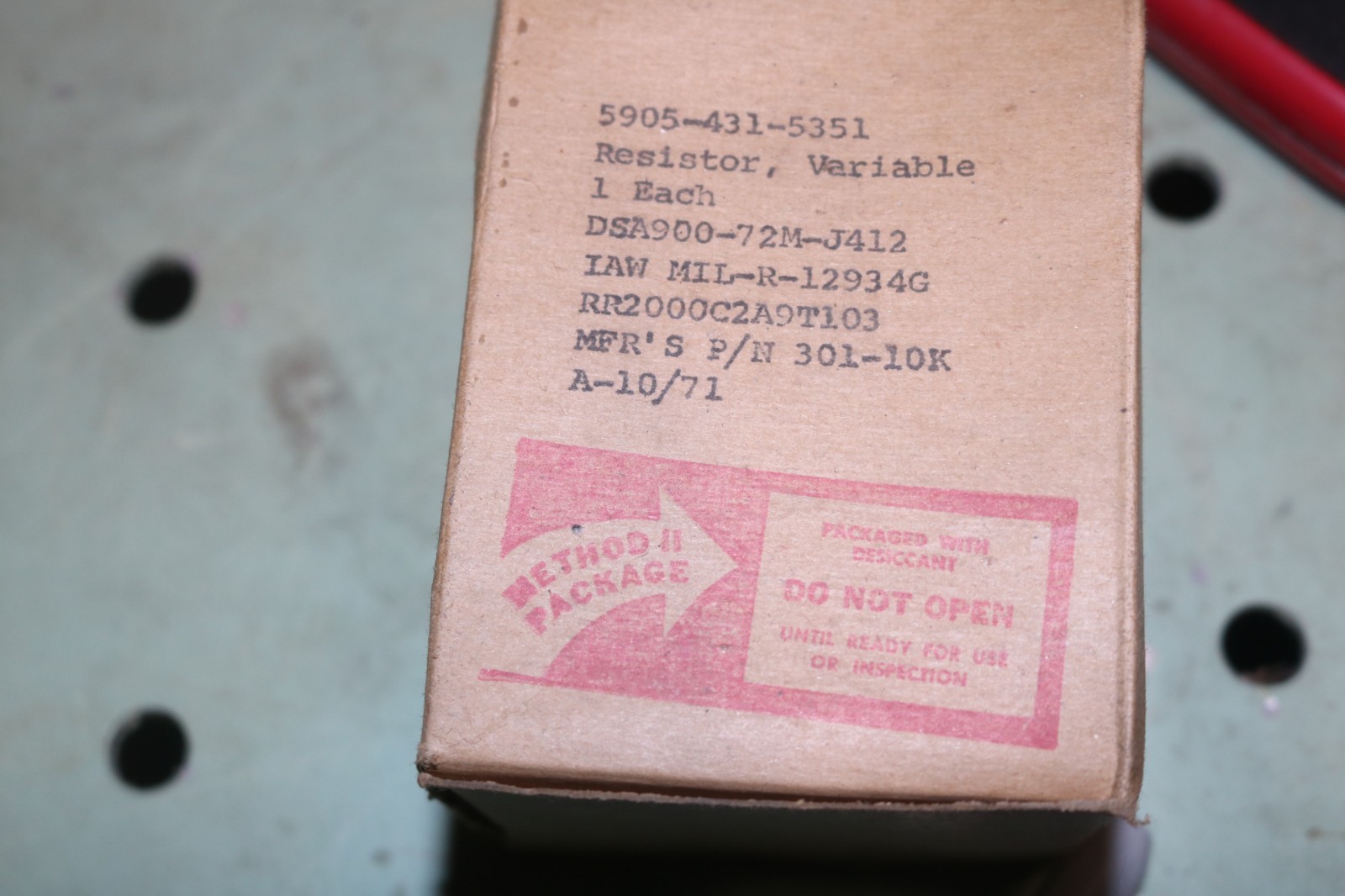 NOS Spectrol precision potentiometer RR2000C2A9T103 301-10K 5905-00-431-5351