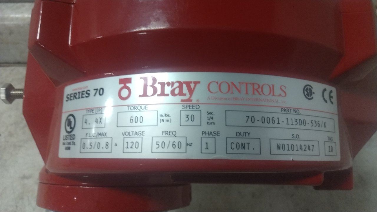 Bray Controls VYN-SPMAC2.5 2-1/2 In 120V Detection and Alarm Shutoff System