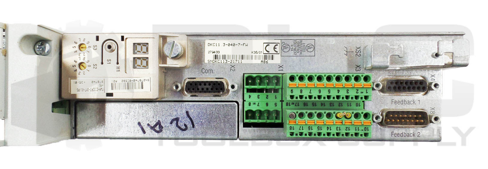 BOSCH REXROTH DKC11 3-040-7-FW SERVO DRIVE CONTROLLER ECO-DRIVE 40 AMP 3 PH