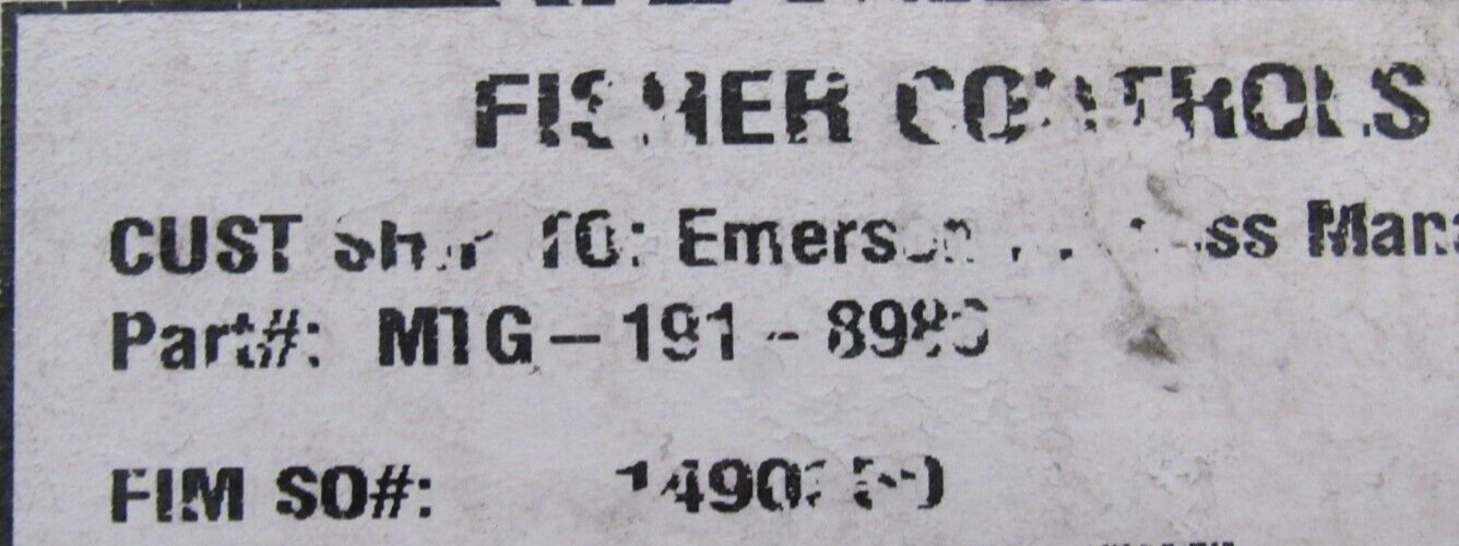 NEW FISHER CONTROLS MTG-191-89867 MOUNTING BRACKET MTG19189867