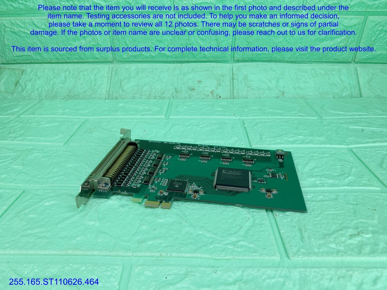 CONTEC DIO-3232L-PE Digital I/O Card as in photos, sn:9226, DHL.