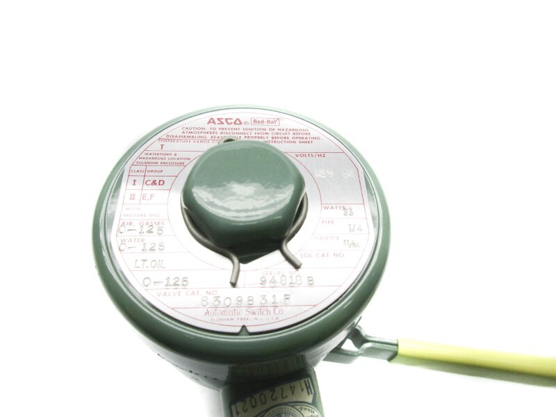 ASCO 8309B31F 0-125PSI 125VDC NSNP
