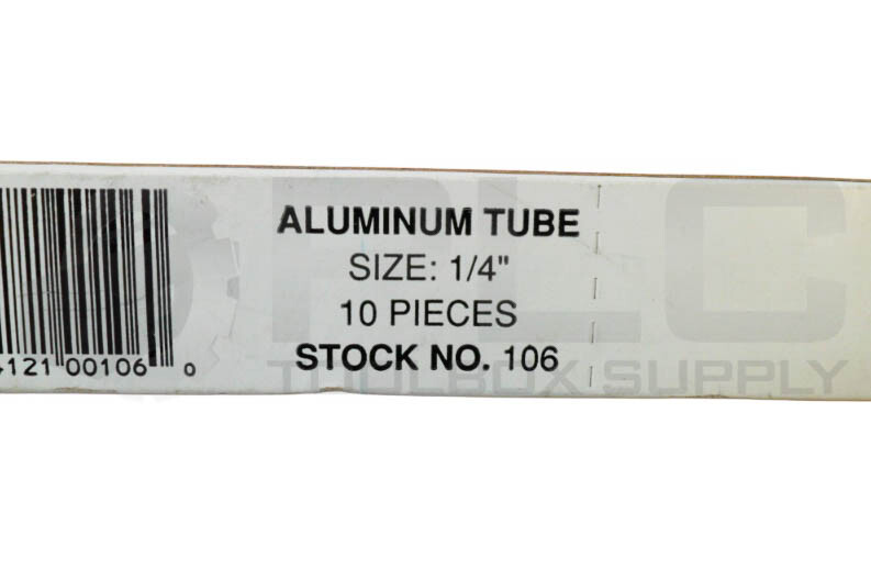 LOT OF 2 NEW BOX OF 10 K & S ENGINEERING 106 ALUMINUM TUBE 1/4″ TOTAL 20