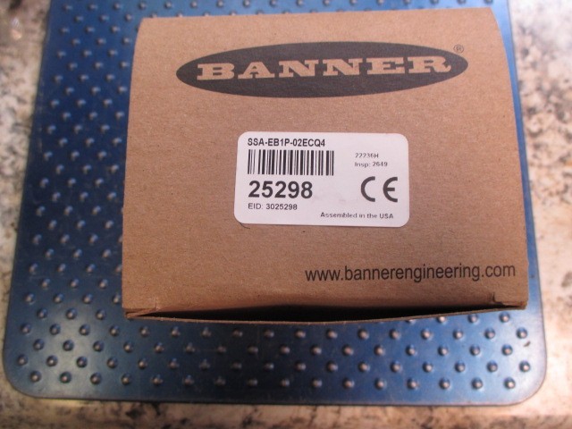 NEW BANNER EMERGENCY STOP BUTTON 25294 SSA-EB1P-02ECQ4