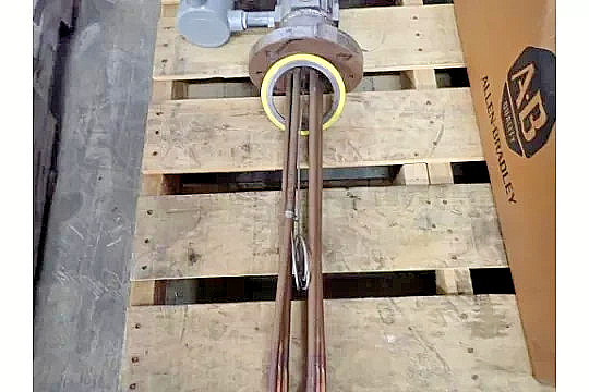 Wiegand 240V 3PH 9KW industrial Immersion Heater Flange Mount Emerson TM-3XXE3