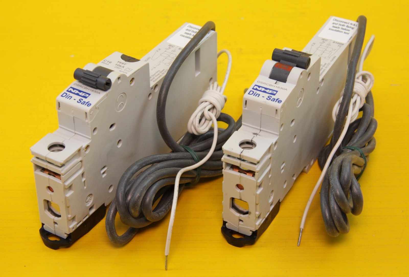(2 Pack) NHP DSRCBH1630A RCBO MCB/RCD , 16A , 1P+N , 10kA , C , 240VAC , Type A