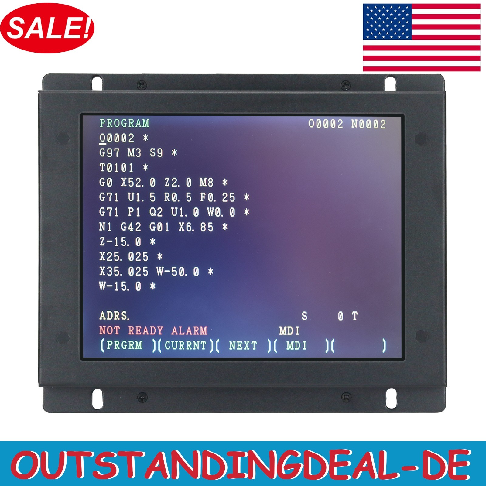 A61L-0001-0093 D9MM-11A 9″ LCD Monitor Replacement for FANUC CNC System CRT US&