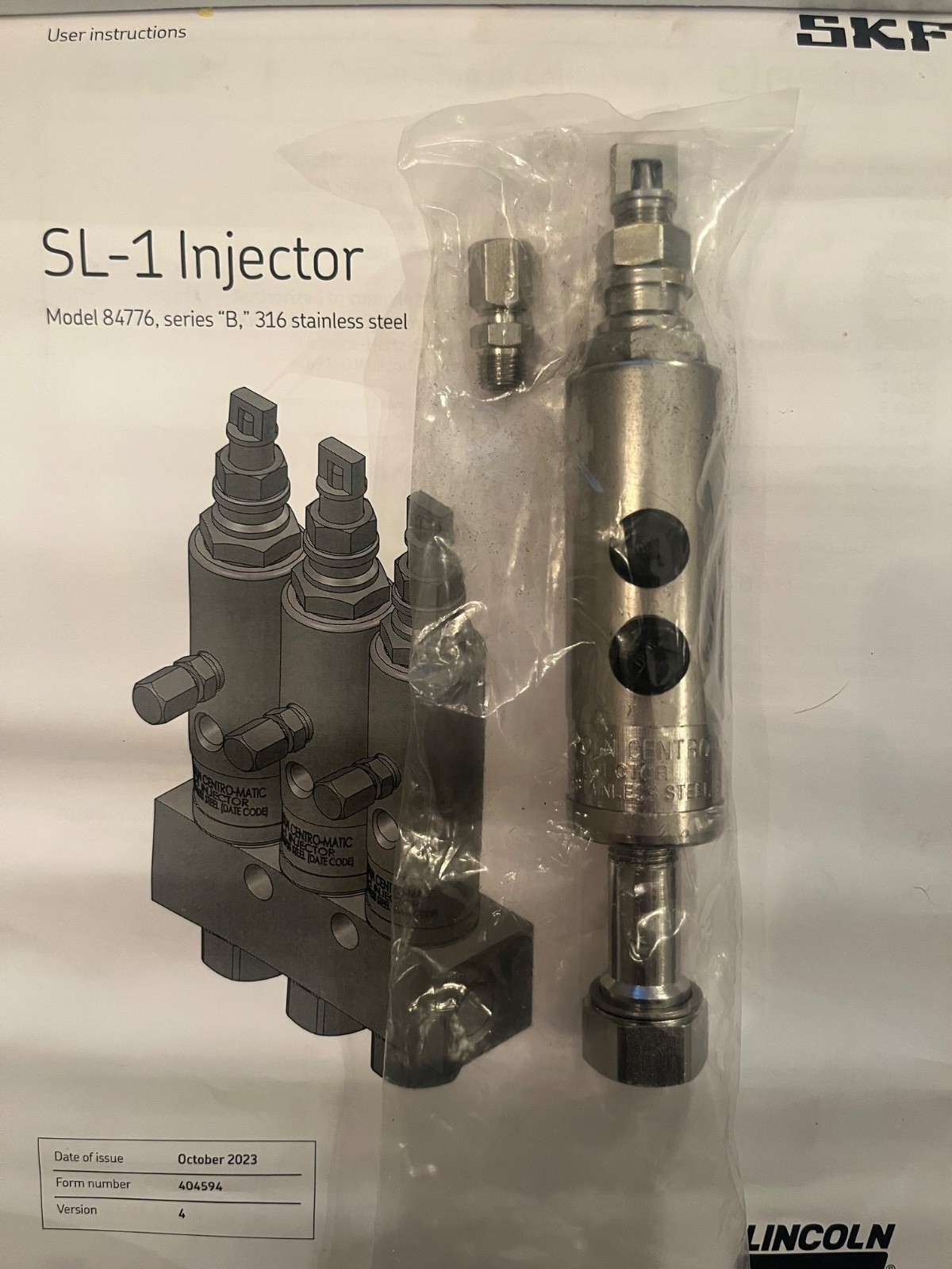 NEW LINCOLN 84776 S.S. REPLACEMENT INJECTOR SL-1