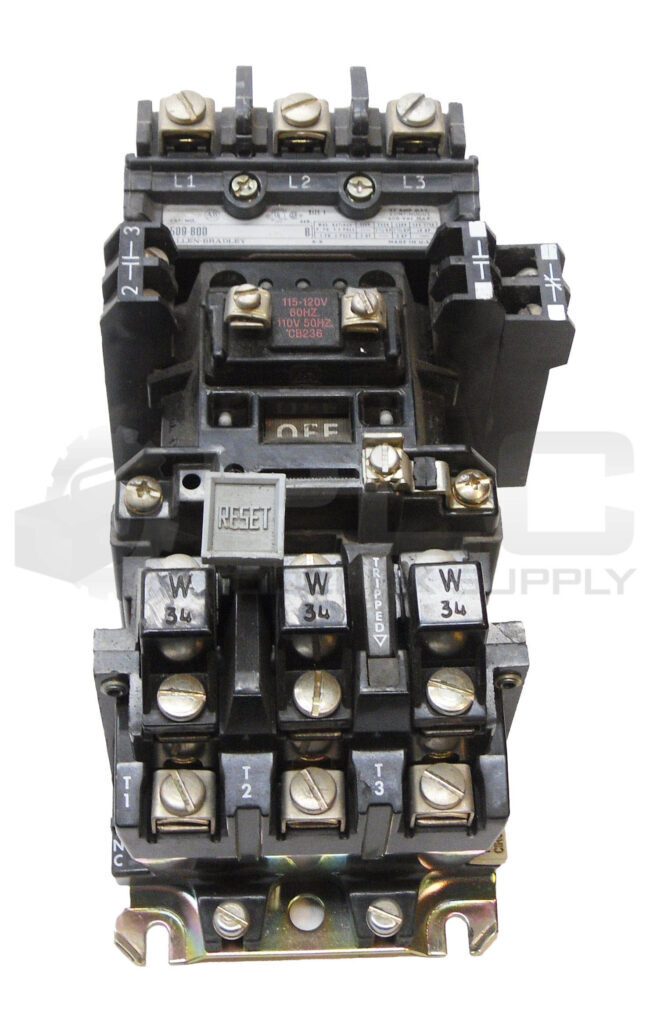 ALLEN BRADLEY 509-BOD /B W/ CB236 W/ 42185-800-01 W/ (3) W34 W/ 595-A/B 595-AB/B