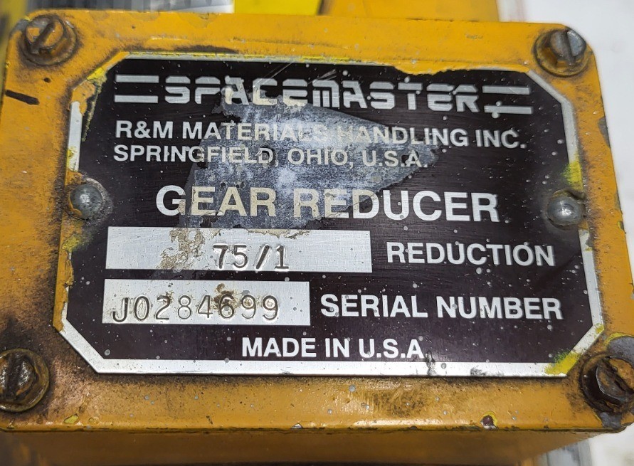 R&M MATERIALS HANDLING 35F167W505 GEAR MOTOR 1/3HP 1140RPM FR: 56C RATIO: 75/1