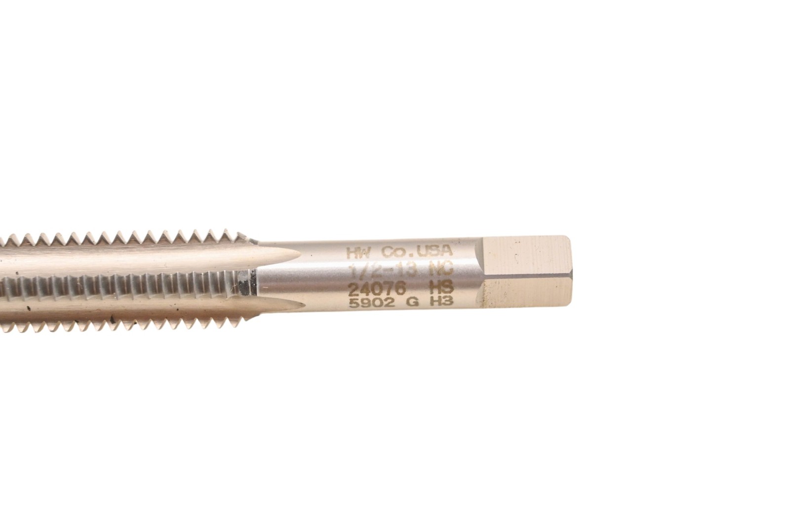 Hanson-Whitney 24076 1/2″-13 N.C. GH3 Taper Hand Tap NOS