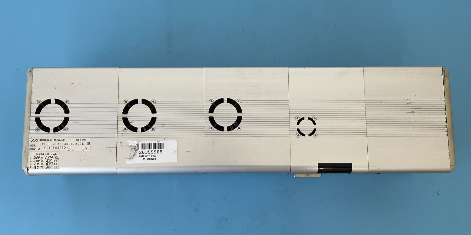 IAI SEL Controller GAC System with Intelligent Actuator SEL-G-4-AC I/O Warranty!