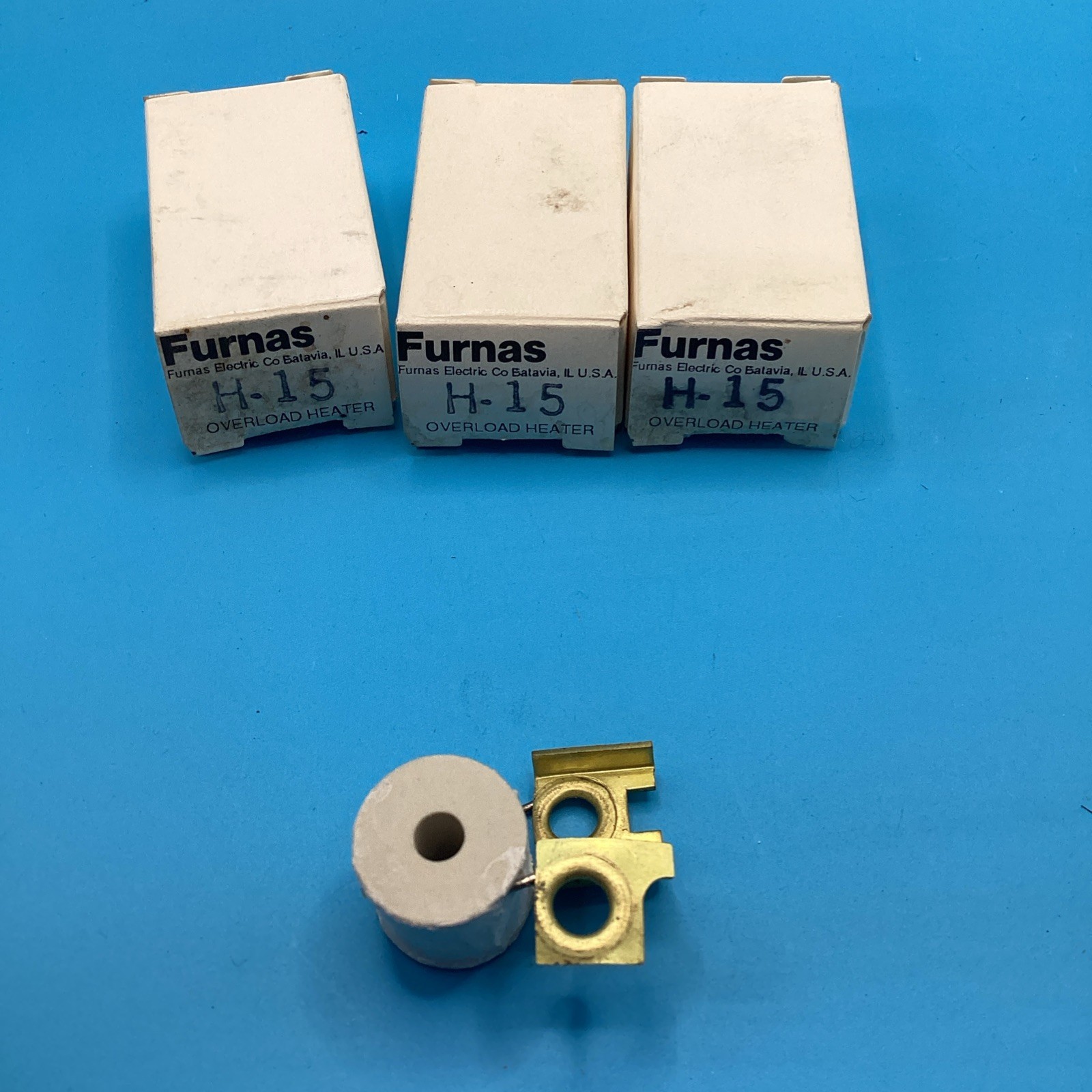 LOT OF (3) NEW FURNAS OVERLOAD HEATER ELEMENTS H15