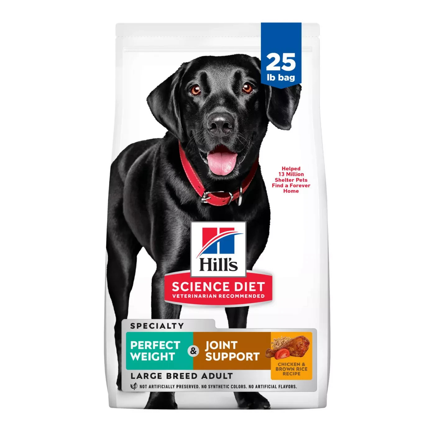 Hill’s Science Diet Perfect Weight + Joint Support Chicken Dry Dog Food, 25lb