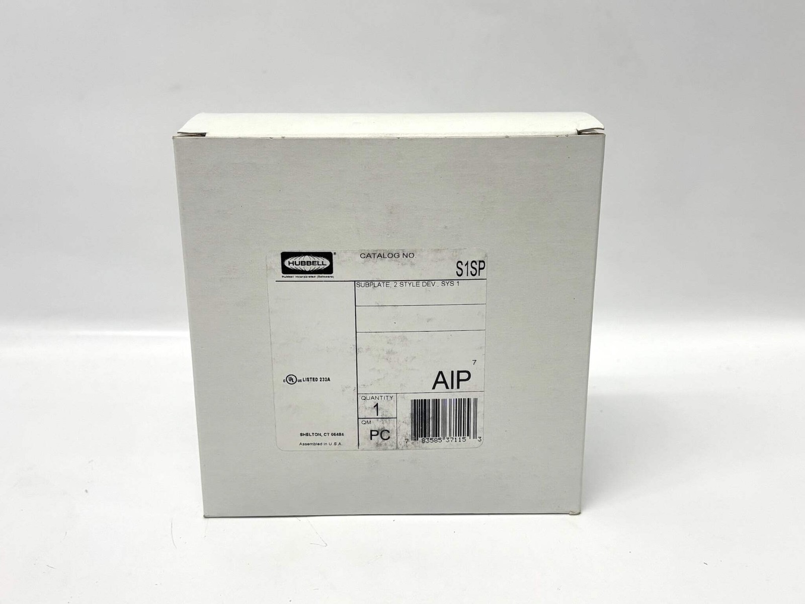 2PK Hubbell S1SP Dual StyleLine®/Decorator Sub-Plate — Floor Box Insert