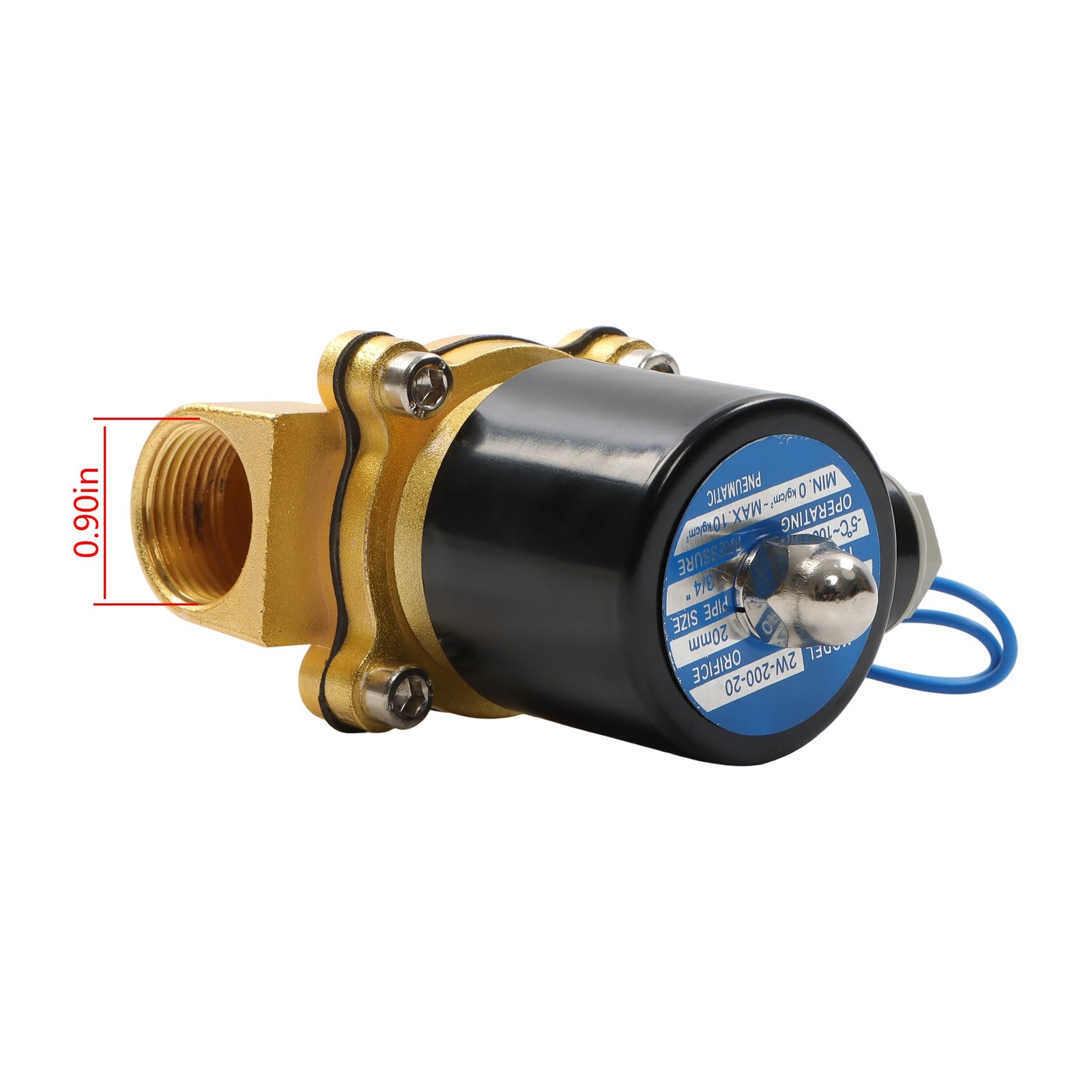 3/4″ Solenoid Valve 12V 220V Air Water N/C Gas Oil Normally Closed