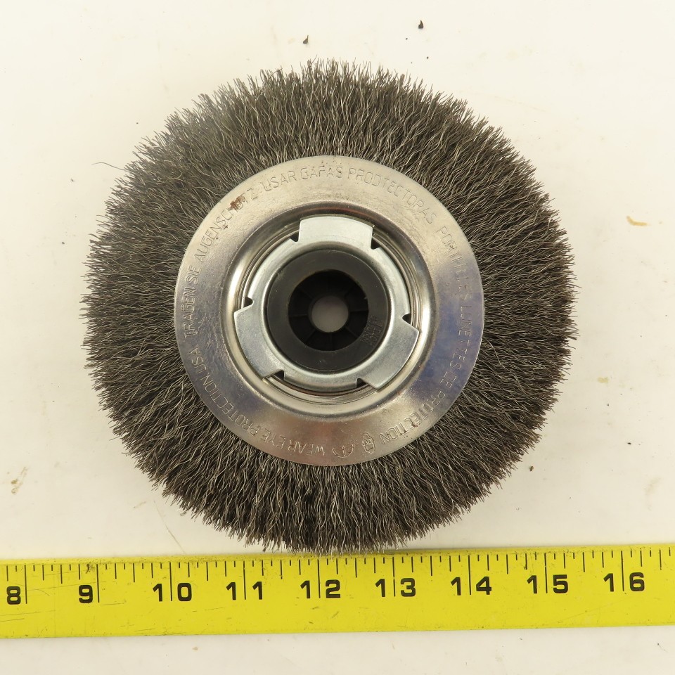 Advance Brush EPD 81114 PFERD 6″ x 1-1/16″ Wide Medium Face Wire Wheel Brush