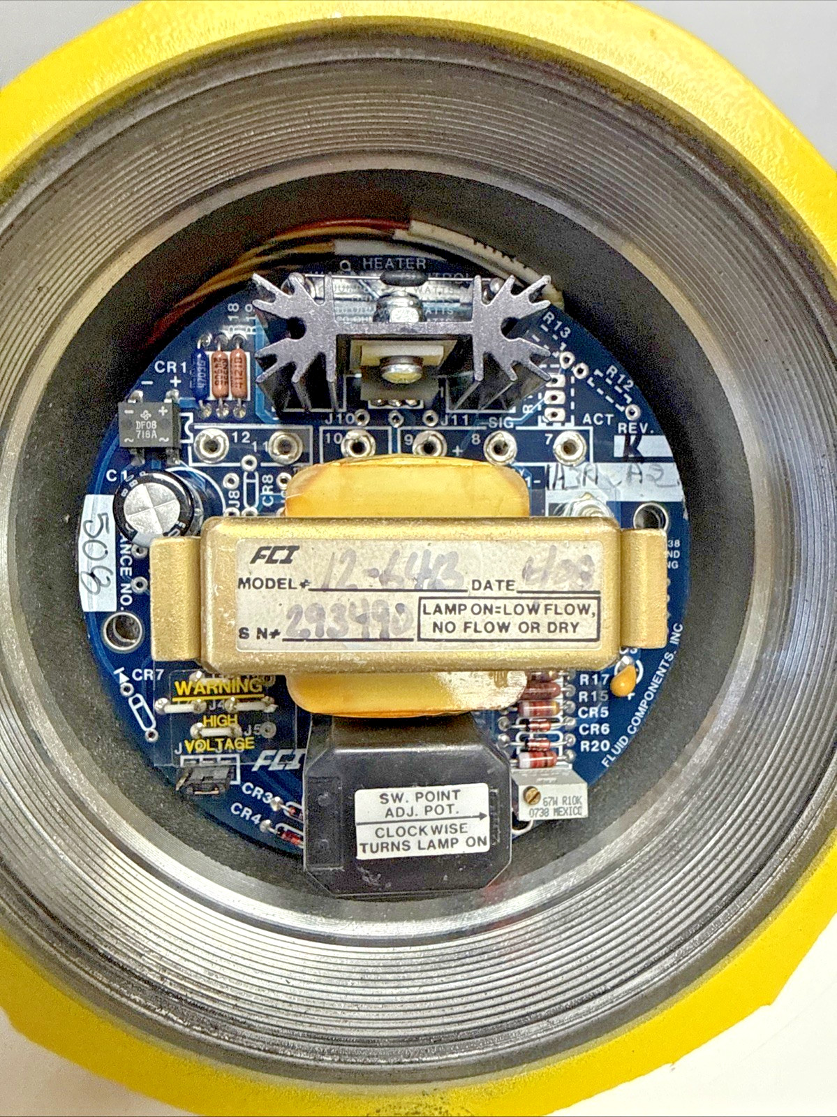 FCI 12-64B-A0B1 Flow Switch 115VAC 3000 PSIG NEMA4 X Explosion Proof
