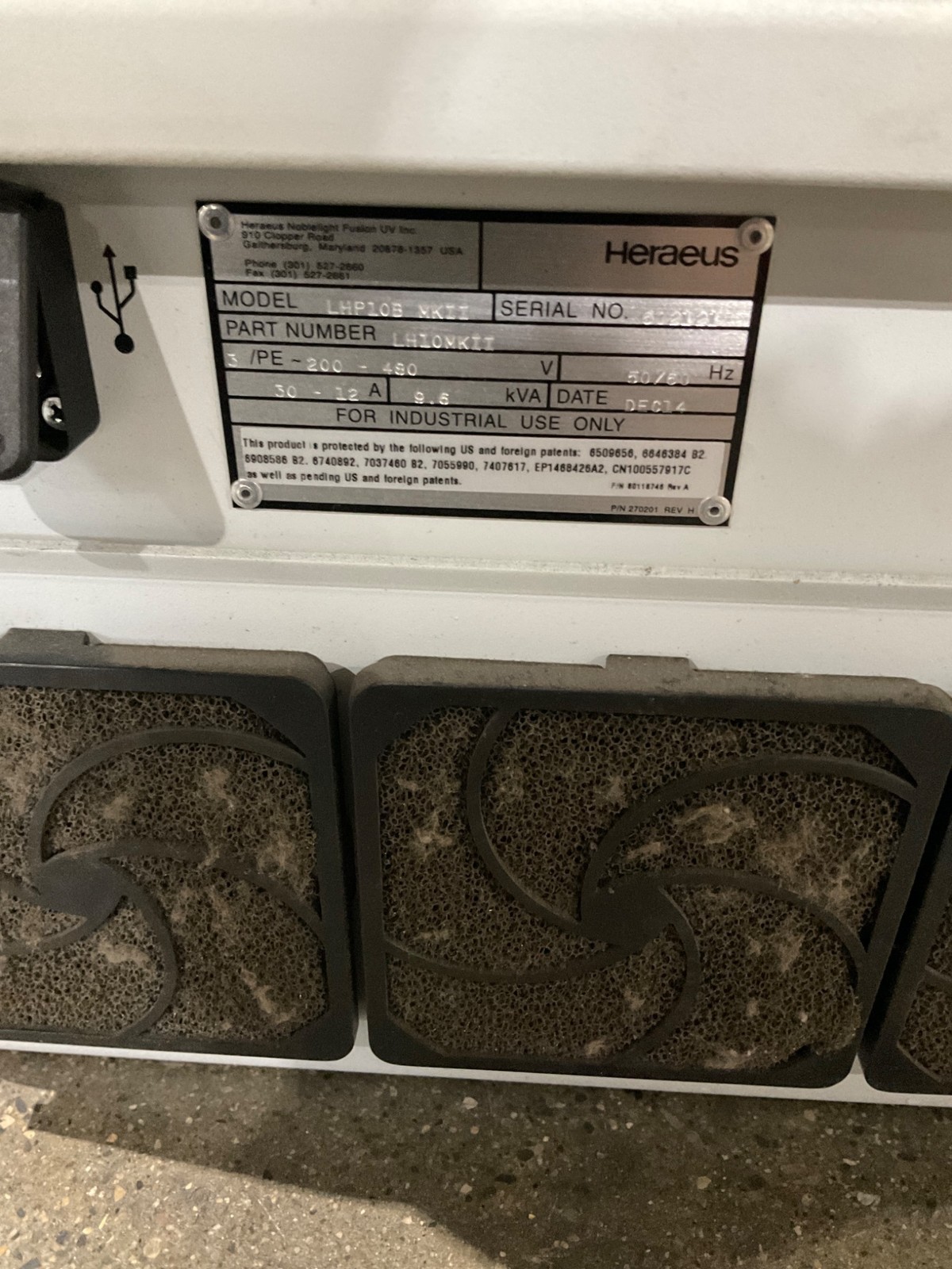 Heraeus LHP10B MARK II UV Curing Power Supply & System – USED