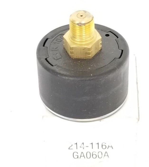 NIB NUMATICS 214-116A GAUGE 2”, 1/4” THD, 0-60PSIG, 0-4BAR, 214116A