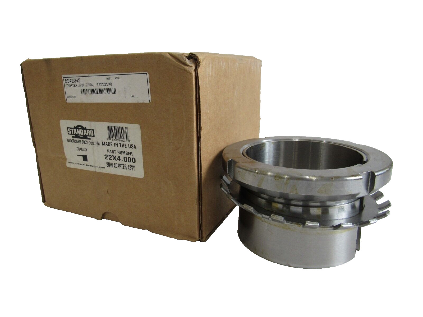 NEW STANDARD LOCKNUT 22X4 SNW ADAPTER SLEEVE