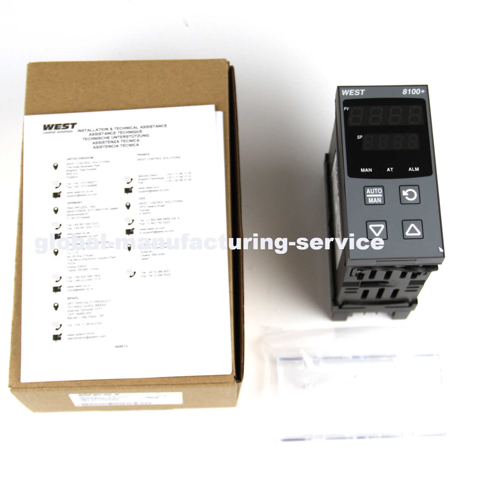 1PC New WEST Temperature Controller Panel P8100 21110020 – US Stock