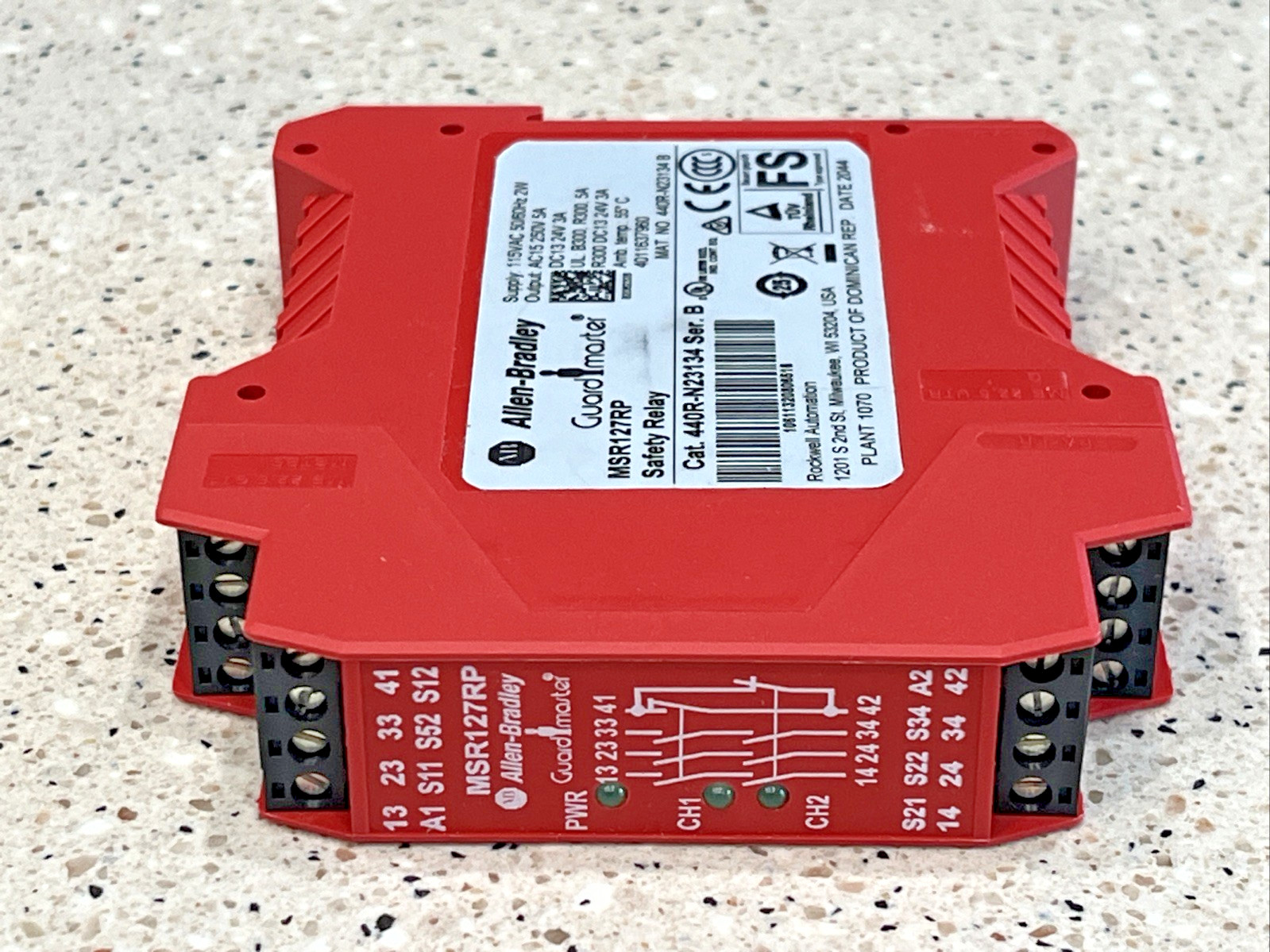 ALLEN BRADLEY 440R-N23134 Ser B Safety relay MSR127RP *NEW IN BOX* *US SELLER*