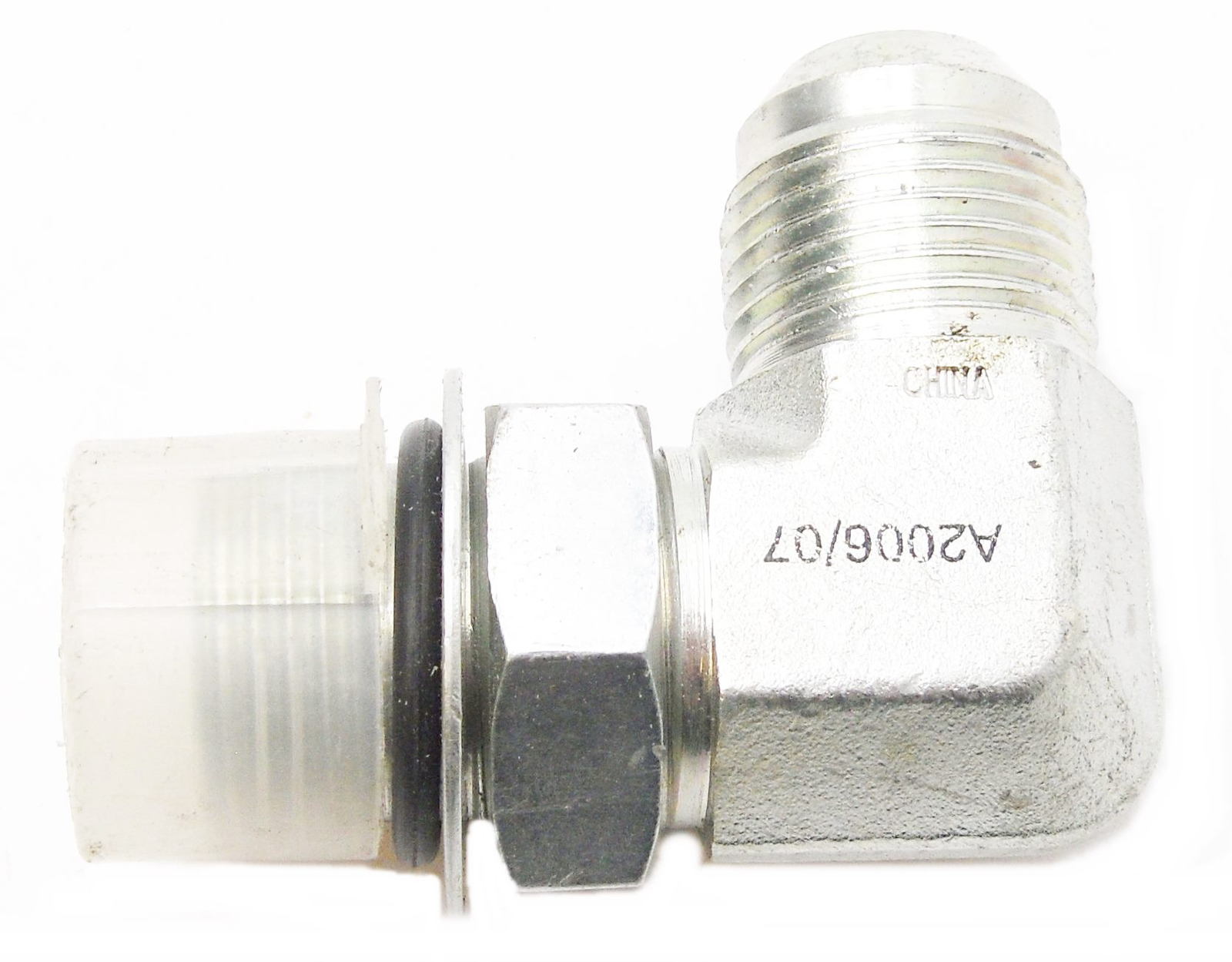 LOT OF 4 NEW HYDRAULIC ELBOW MALE JIC O-RING, 90 DEGREE, STEEL