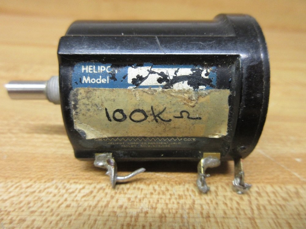 Beckman MODEL A Helipot Potentiometer 100K Ohms