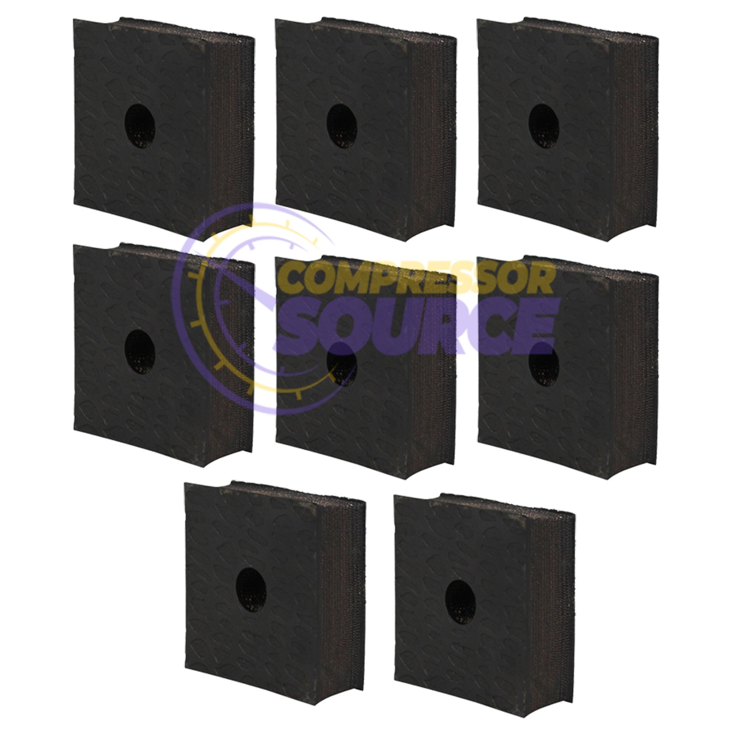 8 Anti Vibration Pad Air Compressor 3x3x1 Isolation 3″ Heavy Duty Rubber USA