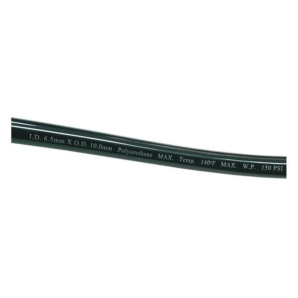 Zoro Select 1PBT2 Tubing, 6.5mm ID x 10mm OD, 100 Ft, Black