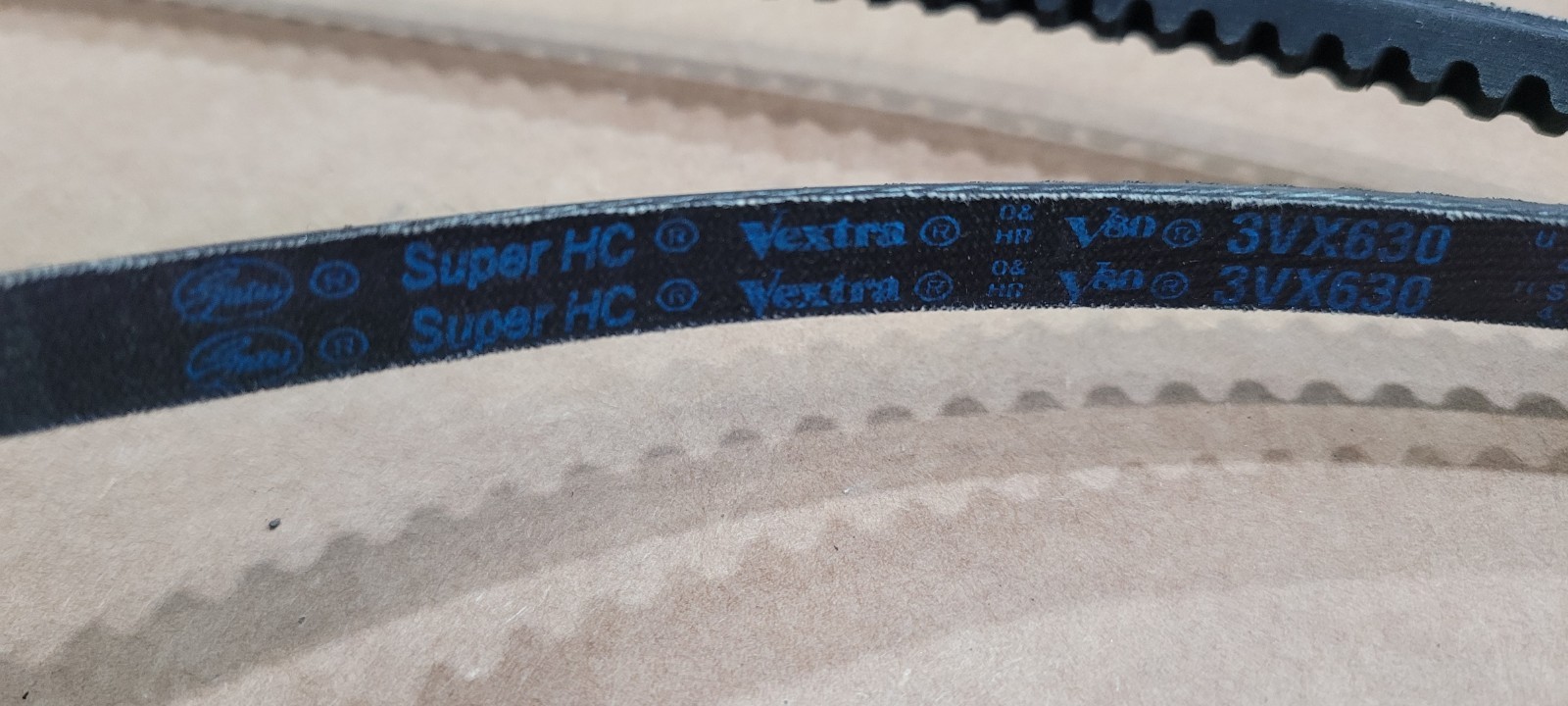 Gates Cogged Wedge 3V630 Belt 63″ length Super HC 3/8″