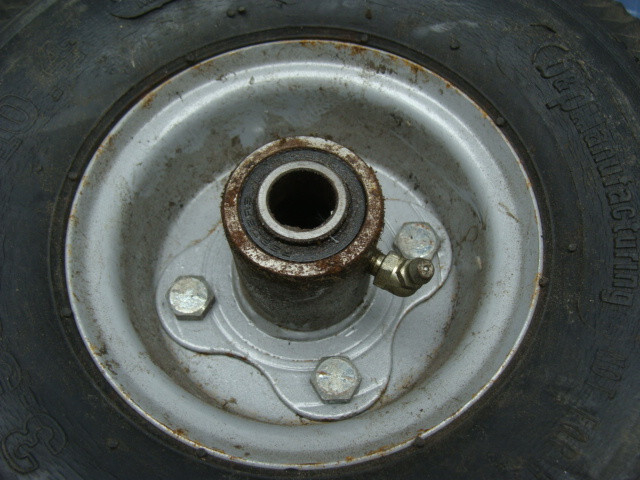 B&P MANUFACTURING 3.50/4 10 4 TIRE AND RIM LOT OF 3