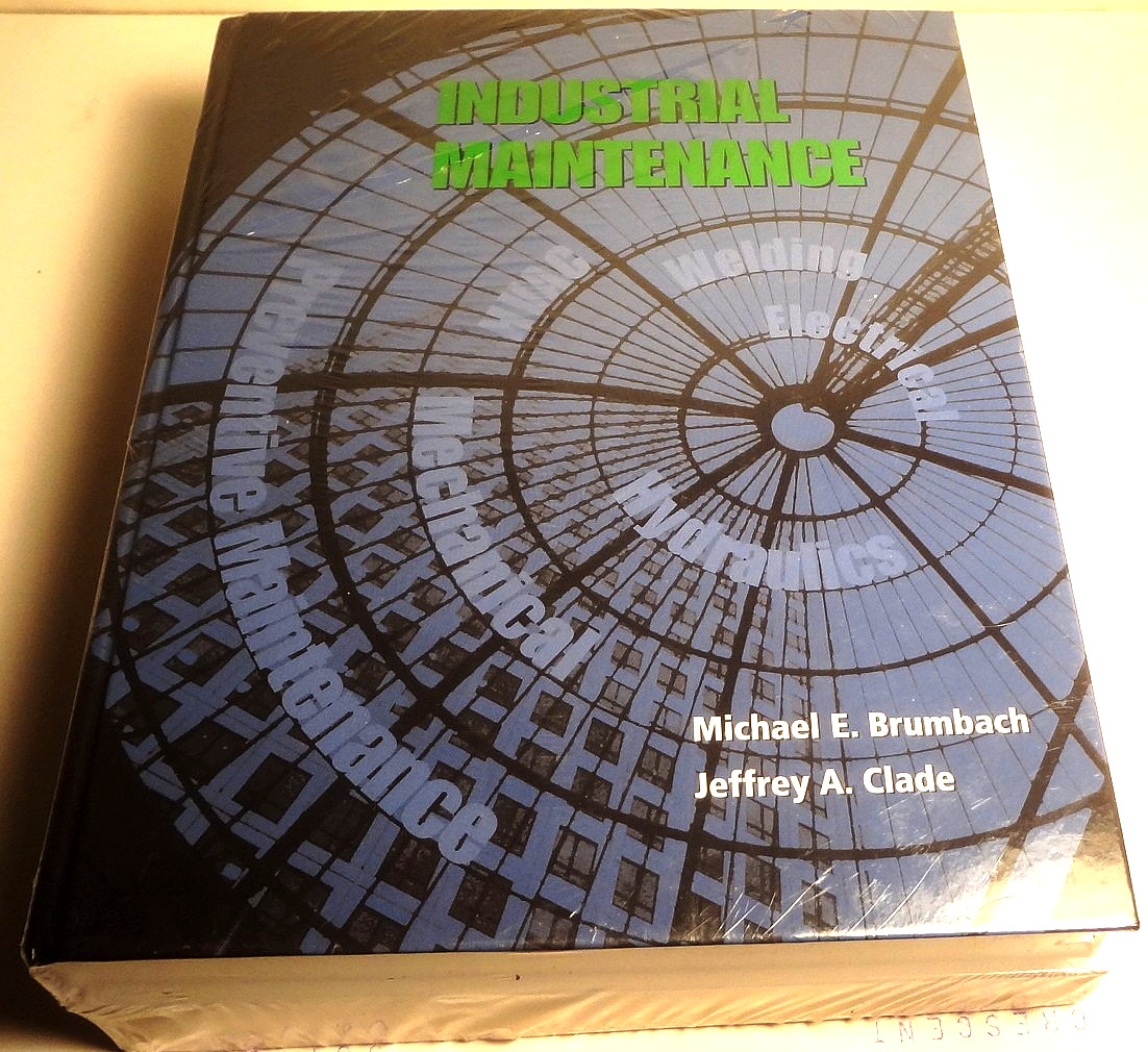 NEW SEALED TWIN PACK-hardbound INDUSTRIAL MAINTENANCE & companion WORKBOOK CLADE