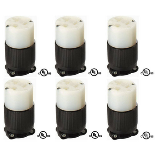 NEMA 5-20 Grounding Connector, 20A 125V AC, 2 Pole 3 Wire, cUL Listed