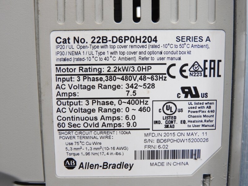 New AB 22B-D6P0H204 Free Shipping New in Box New Factory Sealed PLC