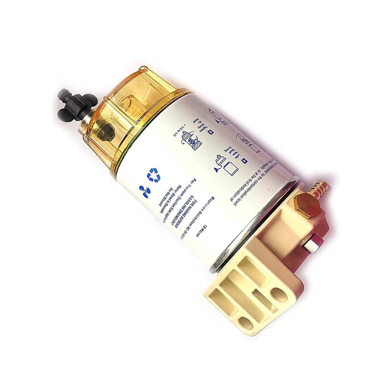 DEVMO S3227 Fuel Filter Water Separator Complete Durable 1/4”-18 NPTF Port C…
