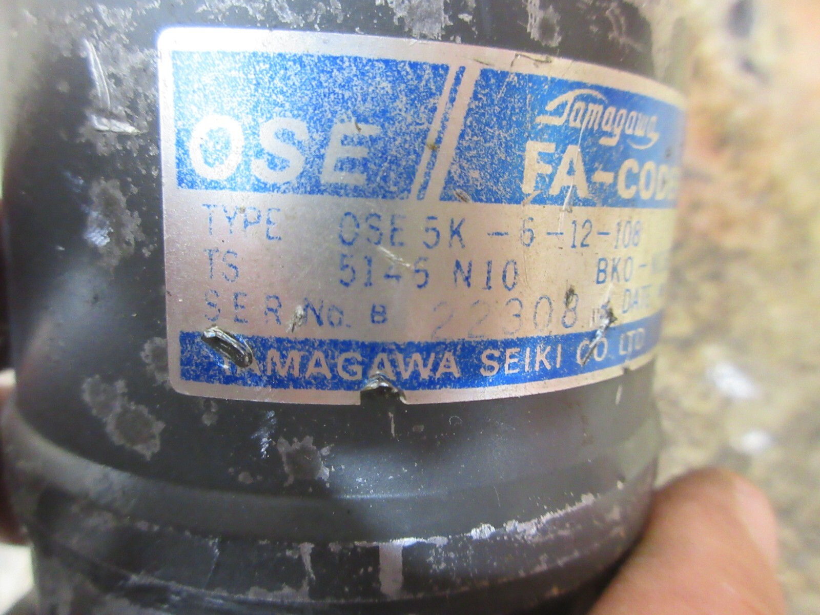TAMAGAWA FA-CODER OSE5K-6-12-108 TS 5146 N10 BKO-NC6214 SHOULD WORK OK