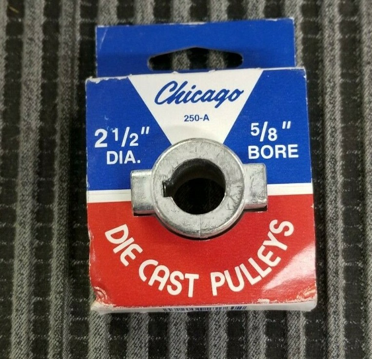 Chicago Die Cast 250A 2.5″ x 5/8″ Die-Cast V-Grooved Pulley