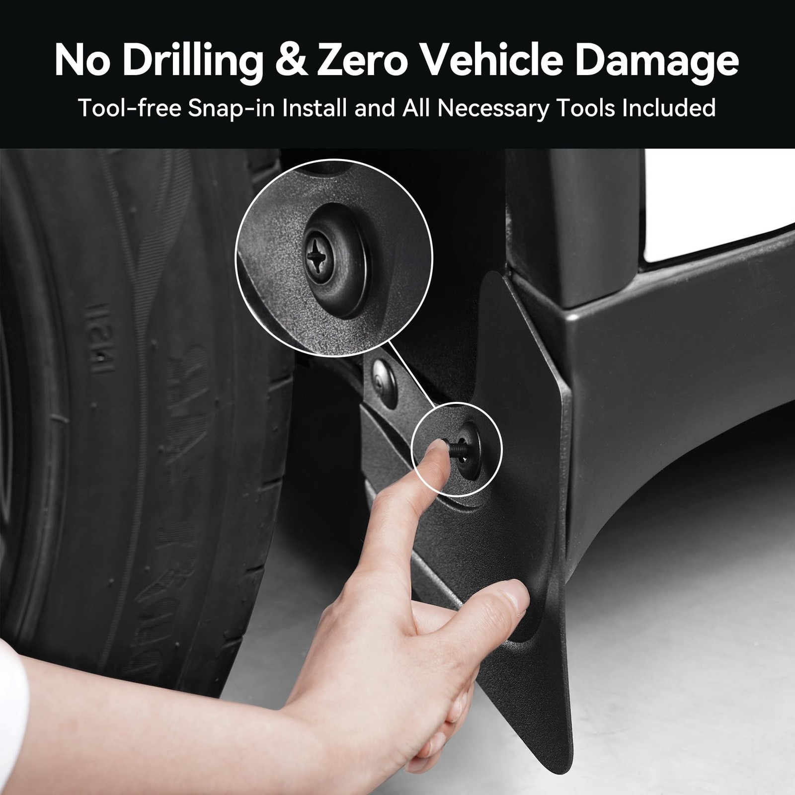 YONZEE 8-Pack Front and Rear Mud Flaps for Tesla Model Y Juniper 2025 2026 | …
