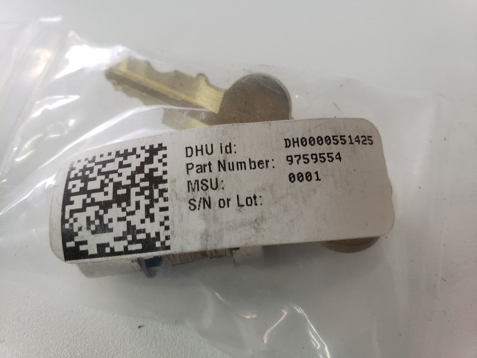 LOT of 2 – UNUSED – TKE ThyssenKrupp 9759554 Key Lock Cylinder